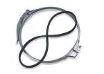 200mm Gal Pipe Clamps