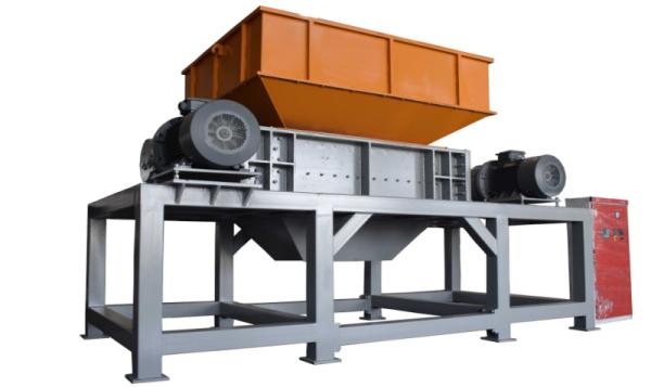 Metal Shredder PLC Control Metal Recycling Machine Double Shaft Scrap Metal