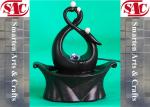 Contemporary Black Table Top Fountains , Small Electric Water Fountains OEM