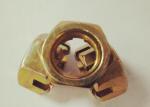 Yellow Galvanized Hexagon Slotted Nut , 14mm 1.5 Lug Nuts For Fastening