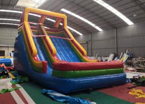 Wholesale Colorful Playground Bounce House Water Slide UV Protection Oil Layer from china suppliers