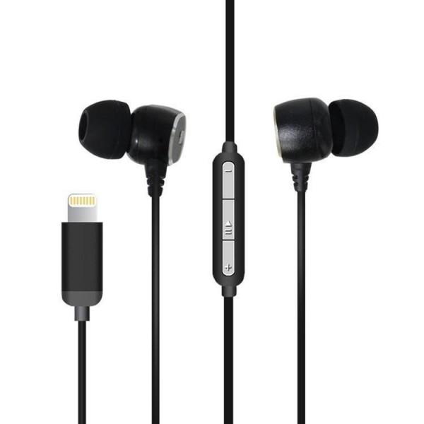 2019 headphone metal mfi lightning earphone stereo wired headset with microphone