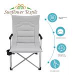 59 X 42 X 95cm Folding Heated Chair Graphene Heated Gray Fishing Reclining Chair