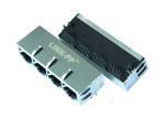Tab Down 90° Angle 1x4 RJ45 waterproof Connector E5688-3SC084-L