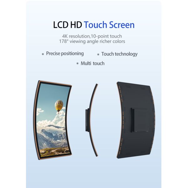 21.5/27 Inch Self-Service Kiosk with 1920X1080 Resolution and Intel Core I3/I5/I7 CPU for Cash Payment and QR Scanning