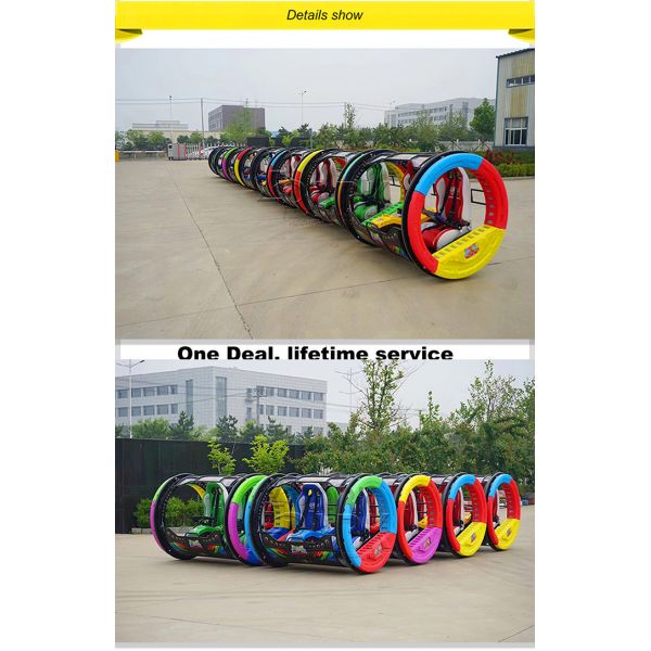 48V / 20A Rolling Car Game Machine With Seats In Playground And Amusement Center