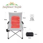 59 X 42 X 95cm Folding Heated Chair Graphene Heated Gray Fishing Reclining Chair