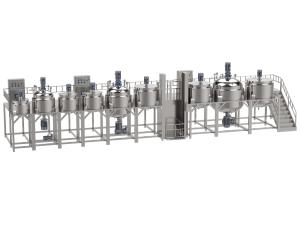 Wholesale Vacuum Emulsifying Mixer Toothpatse Making Machine With Hydraulic Lifting from china suppliers