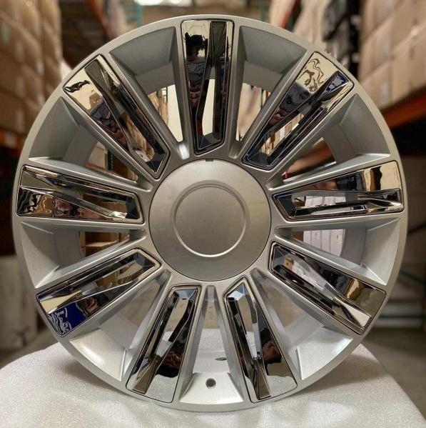 EXT ESV Tahoe Cadillac Replica Wheels Chrome 24 Inch Escalade Platinum Replica