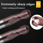 High Hardness CNC Carbide End Mill For CNC Lathe Machine
