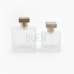Wholesale Screw Thread Frosted Perfume Glass Bottle Square Multicolor 1oz from china suppliers