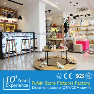 Wholesale Wood and Glass Clothes Display Stand Wall Shelf from china suppliers