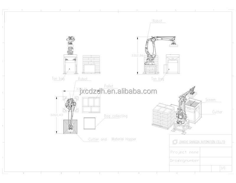 6 Axis 120KG Playload Industrial Robots Pick and Place Robot Empty Bags Carton Box Unloading Unpalletizing Unpacking Machine