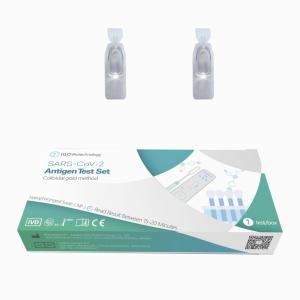 Wholesale CE Rapid SARS-CoV-2 Antigen Swab Test Kit Nasopharyngeal Swab 99% Accuracy from china suppliers