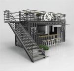 Portable Modified Coffee Shop For Workshop Mobile Living Container House