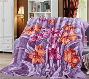 Wholesale Blankets Manufacture Custom Wholesale New Design Flora Printed Blanket from china suppliers