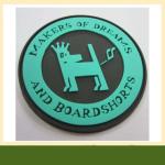 OEM round colorful custom rubber 3D soft rubber pvc patch for bag