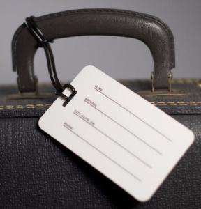 Wholesale Luggage Plastic PVC Card Hang Bag Tag ODM For Travel Baggage from china suppliers