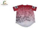 White 100 Polyester Baseball Jerseys , Custom Sublimated Baseball Jerseys With