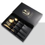 LFGB 16*25*3.5cm 4 Piece Flatware Set Travel Knife Fork Spoon Chopsticks Set