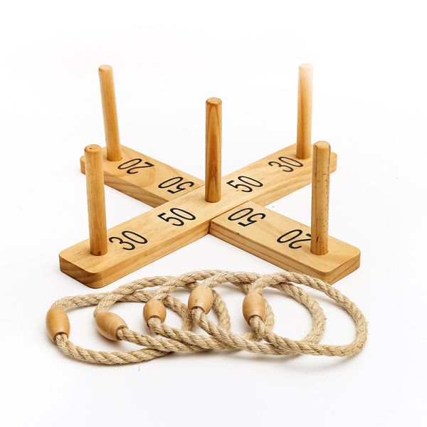 wooden ring toss set wooden outer door game set