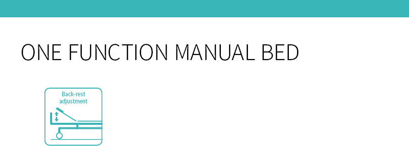 Economic Single Function Adjustable Medical Clinic Furniture Metal Folding Manual Patient Hospital Bed Manufacturers