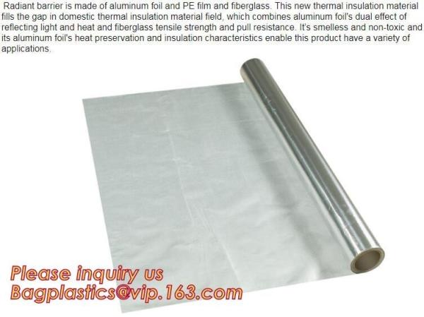 Aluminium laminated foil woven cloth vapor barrier lowes thermal insulation,foil
