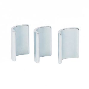 Customization NdFeB Neodymium Arc Magnets With Zinc Coating Multipurpose