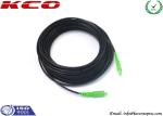 Outdoor Exterior SC / APC Fiber Optic Patch Cord With Black 3.5mm Diameter PE