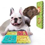 Interactive Dog Bowls Treat Dispensing 4-pack Slow Feeder Pad Licking Mat