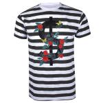 Embroidered Military T Shirt , Cotton Camouflage T Shirts Floral Pattern
