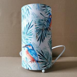 Wholesale Palm Birds Print Cylindrical Simple Modern Table Lamp H200m 3 Ball Feet from china suppliers