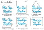 LED Strips Light Source Blue Plane Drop Shipping Custom Logo Neon Wedding