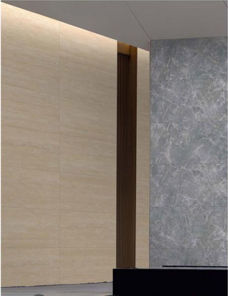 Light Yellow Travertine Finish 60x120cm Outside Matt Antique Curtain Wall Tile