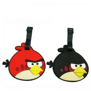 China Birds Shape Silicone Luggage tag  / Bag tag with top quality on sale