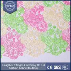China 2016 High quality customizable multicolor african guipure lace fabric for wedding dress/ garment/ suit on sale