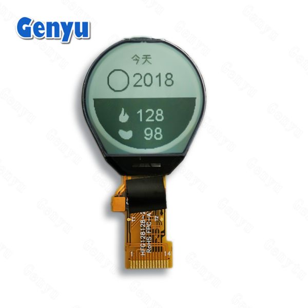 4SPI Interface 1.3 inch Tft Lcd 240X240Dots Ips Gc9A01 14Pin Zip Fpc Round Lcd Display For Smart Watches Round Display