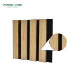 Wood Frame Eco-friendly Acoustic Slat Panel Polyester Fiber Acoustic Panel