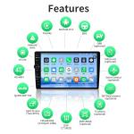 9" Car Radio BT FM Audio MP5 Player single din Autoradio with Rear View Camera