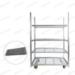 Strong Load Capacity Metal Mesh danish trolley Easy Assemble Waterproof