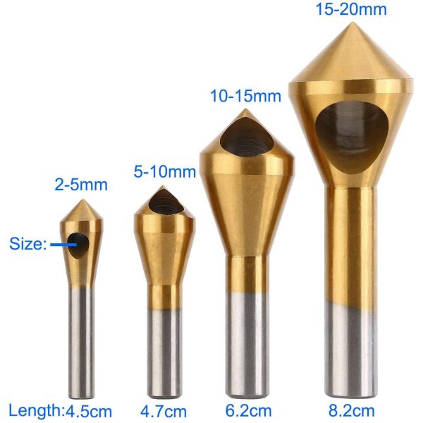 HSS Slanting Hole Countersink Drill Bit Deburring with Rounded Oblique Hole and Inner Hole
