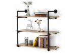 Furniture Carbon Steel Industrial Pipe Bookshelf Customized Color For Office /