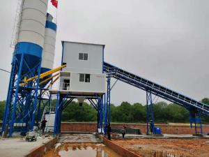 Wholesale 120cbm/H 163kw Liaoyuan Hzs120 Concrete Batching Plant from china suppliers