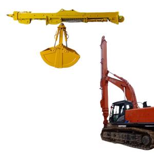 Wholesale BS900E Excavator Mounted Telescopic Arm 3 Sections For Digging Deep Basement from china suppliers
