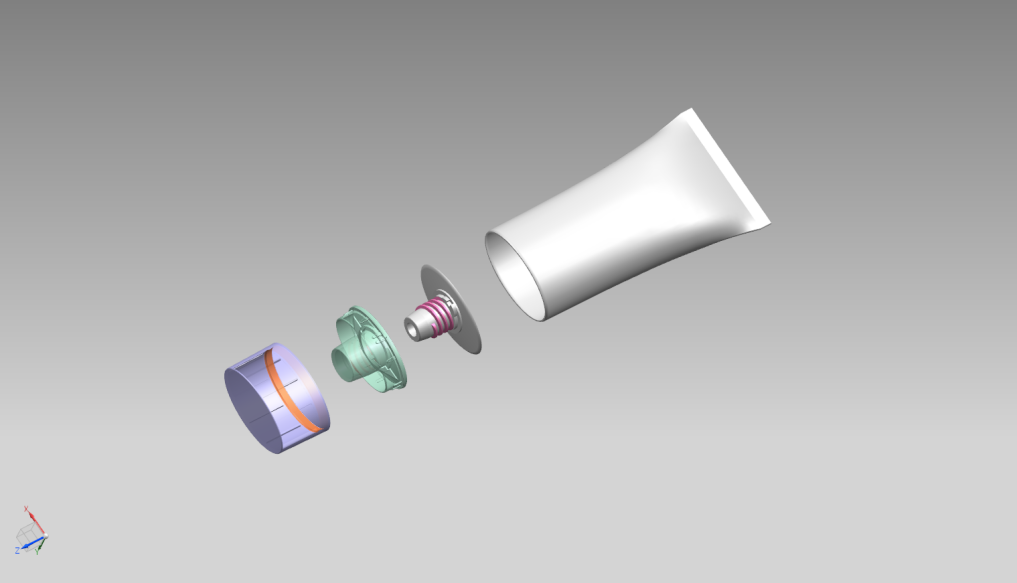 50ml / 100ml Cleansing Balm Tube Oval Face Wash Tube CenterDispensing Caps