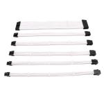 ATX Power Cable Power Supply Cable Psu Extension Braided Sleeved 30cm Kits