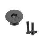 10.9 Grade Black Oxide Hex Socket Flat Bolt for Carbon Steel Metric Bolts 16mm