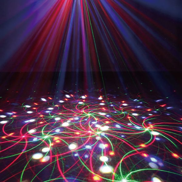 Dj Laser Light 12 Patterns Sound Activated Strobe , Led Laser Disco Lights