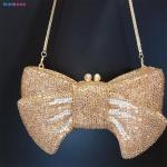 2023 Banquet Full Diamond Clutch Women Crystal Evening Clutch Bag with CANDY