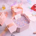 Handmade heart shaped box luxury gift Box Wedding Packaging Box With Ribbon